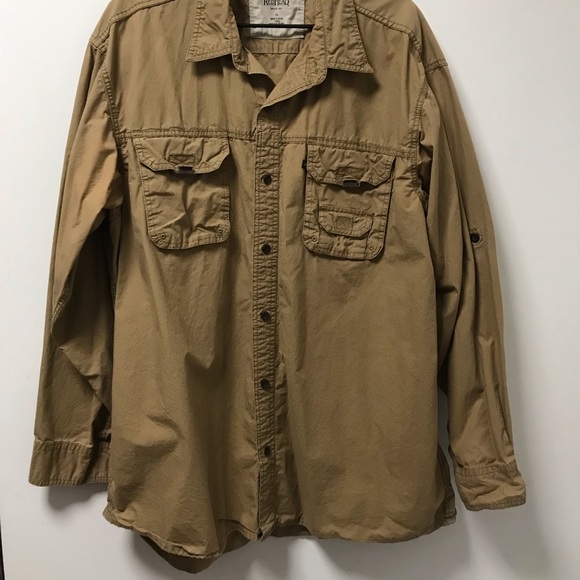 Nice Stylish Camel Button Down Shirt! - Picture 7 of 14